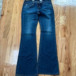AG Belle Flare dark wash jeans
